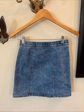 Cat & Jack Blue Denim Panel Mini Skirt